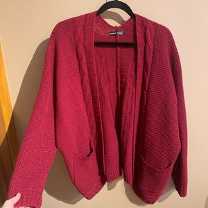 Shein Red Cardigan